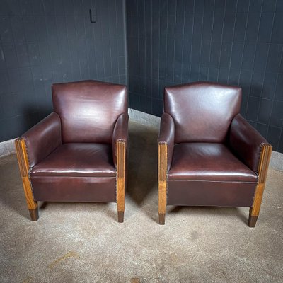 Vintage leather armchairs for sale deals
