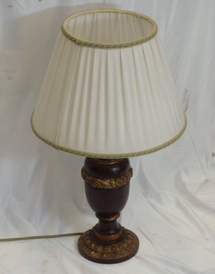 Bedside Table Lamp in Wood 1990s for sale at Pamono