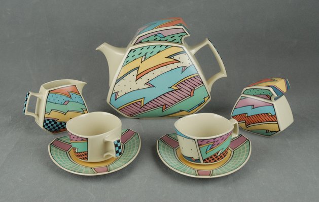 German Flash Tea Set by Dorothy Hafner for Rosenthal, 1980s, Set