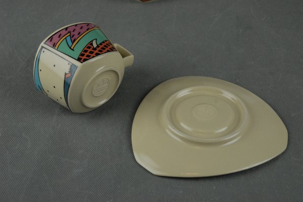German Flash Tea Set by Dorothy Hafner for Rosenthal, 1980s, Set