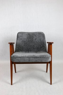 Vintage Grey 366 Easy Chair attributed to J zef Chierowski 1970s