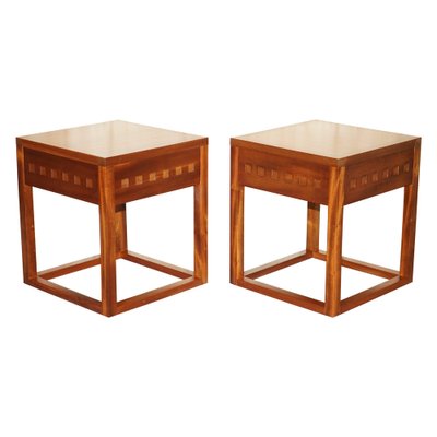 Teak wood end tables for sale deals
