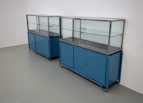 1960s glass display cabinet deals