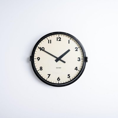 Reloj industrial grande de Gent of Leicester, años en venta en Pamono