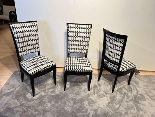 Black lacquer dining room on sale chairs