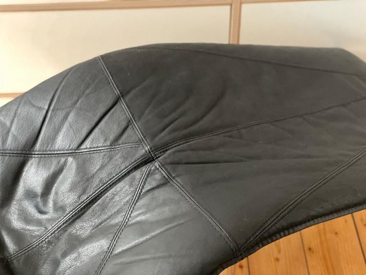 Leather Lounge Chair by T. Björklund for IKEA, 1980s for
