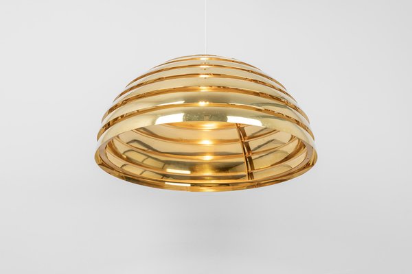 Large brass outlet dome pendant light