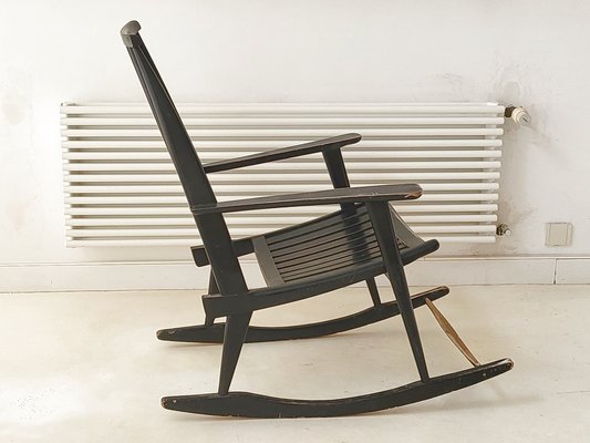 Scandinavian wooden 2025 rocking chair