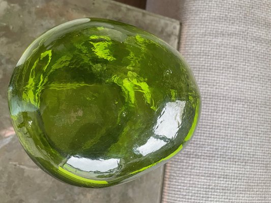 Lot De 600 Perles Artisanales Vintage En Verre Vert Pistache - Forme Ronde - Inde Années 80 - Occasion