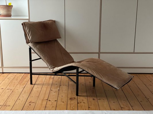 Leather Lounge Chair by T. Bj rklund for IKEA 1980s for sale at