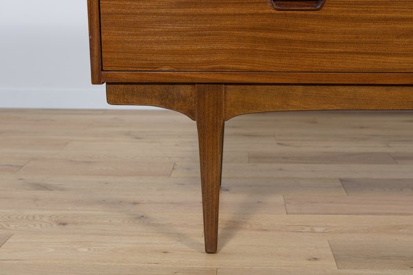 LKTART 60 Inch Mid Century Modern Sideboard Buffet - Walnut Storage Cabinet With Carved Doors - View #8