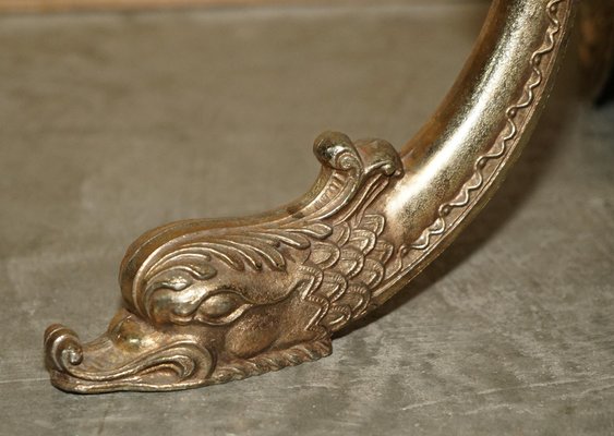 Antique Victorian Brass Coat and Hat Rack, 1900 for sale at Pamono