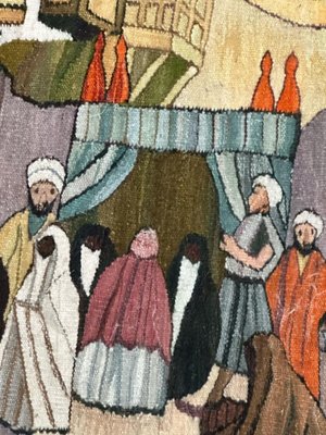 Mid Century Tunisian Hand Woven Tapestry 1960s for sale at Pamono