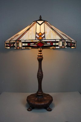 Sehr Große Bunte Tiffany Lampe bei Pamono kaufen