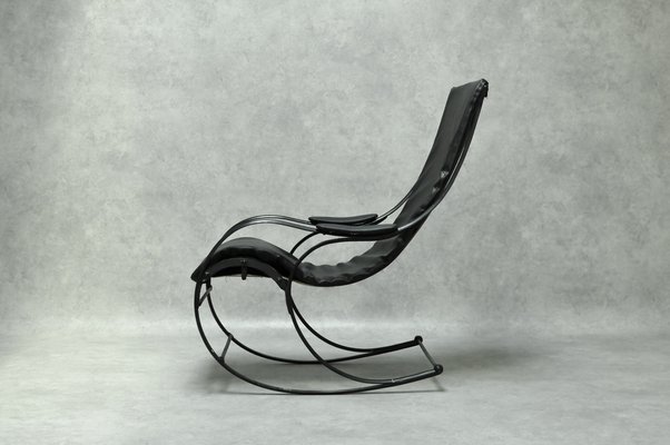 Vintage Iron Rocking Chair for sale at Pamono