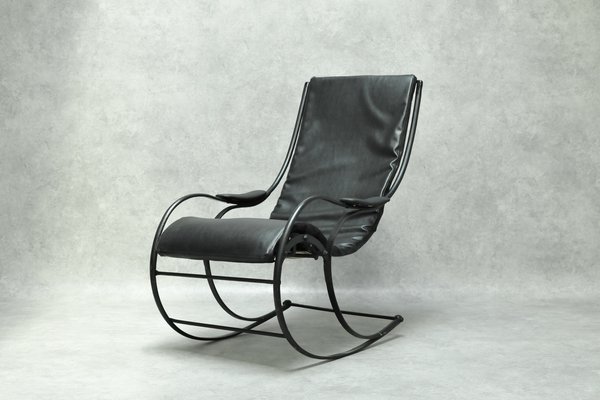 Vintage Iron Rocking Chair for sale at Pamono