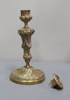 ANCIEN BOUGEOIR EN bronze et regule EUR 40,00 - FR