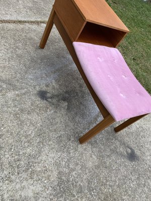 Mid Century Teak Telephone Bench 1960s for sale at Pamono