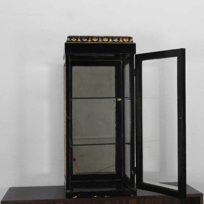 Vintage oriental store curio cabinet