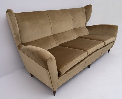 Mid-Century Modern Sofa mit Hoher Rückenlehne von Gio Ponti, Italien, 1950er bei Pamono kaufen