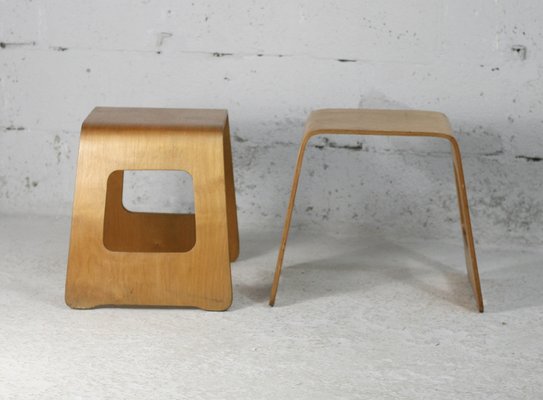 Set of Swedish Wooden Stools by Lisa Norinder for Ikea, 1990