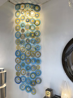 Italian Wall Corner Sconce in Murano Glass by Potenza for La