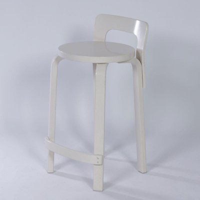 White High Model k65 Stool by Alvar Aalto for Artek, 1970s for - Main Image