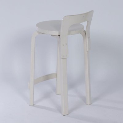 White High Model k65 Stool by Alvar Aalto for Artek, 1970s for