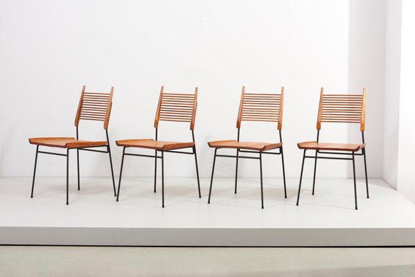 Shovel Chairs attributed to Paul McCobb for Winchendon 1950s Set of 4