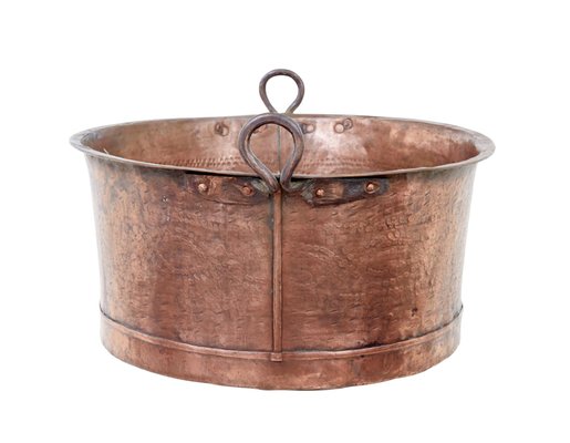 Large 19th Century Tinned Copper Cooking Pot for sale at Pamono