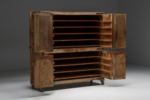 Antique wood storage cabinet outlet