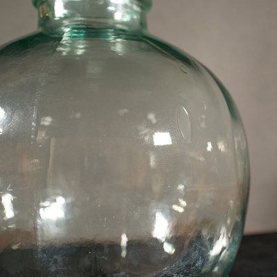 Large Late 20th Century Vintage English Glass Storage Jar, 1970s