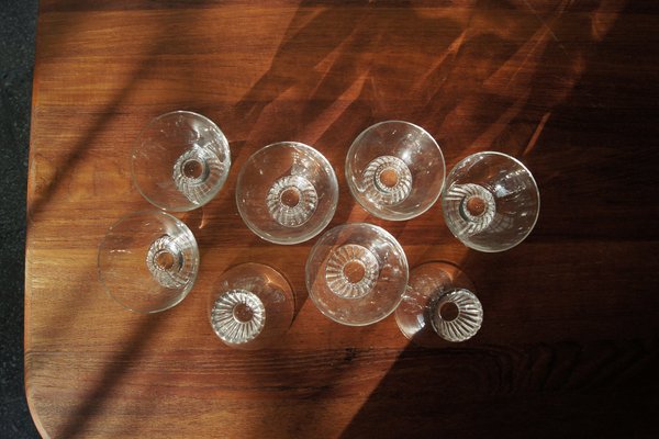 Bicchieri da cocktail vintage nello stile di Paden City, set di 8