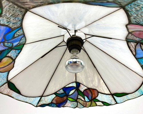 Vintage Tiffany Style Ceiling Lamp In
