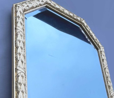 Großer Vintage Spiegel mit goldenem Rahmen bei Pamono kaufen