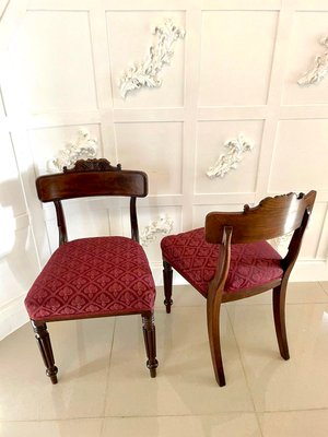 Antique Regency Mahogany Library Chairs by Gillows 1830s Set of 6 for sale at Pamono
