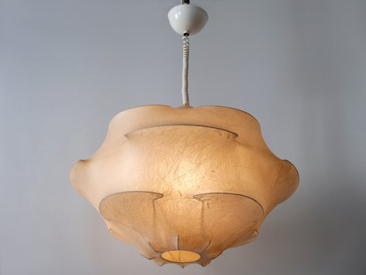 Mid Century Modern Cocoon Hanging Light Italy 1960s