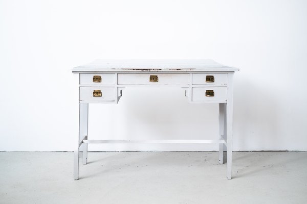 Antique white writing desk deals