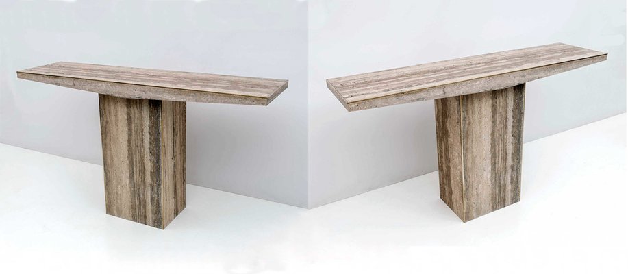 Travertine console table online