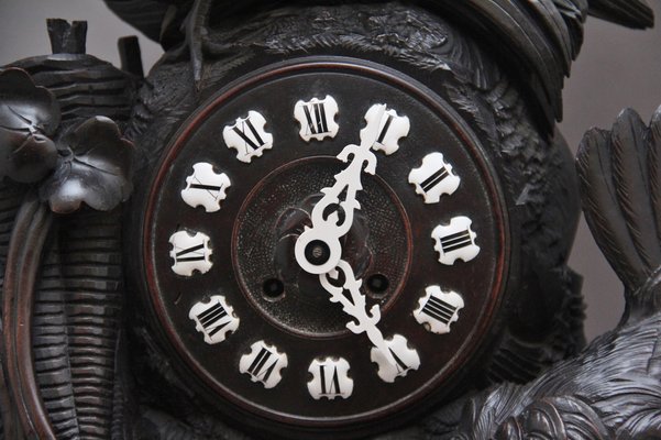 19th Century Black Forest Mantel Clock, 1880s for sale at Pamono