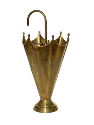 Mid-Century Italian Brass Umbrella Stand, 1950s for sale at Pamono