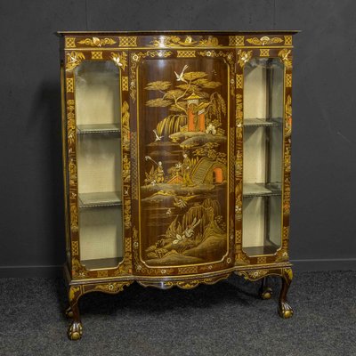 Chinoiserie china cabinet deals