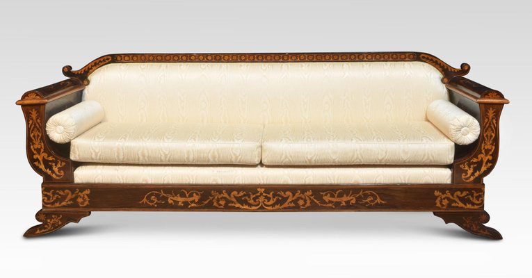 Dutch Marquetry Empire Settee