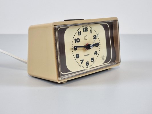 Literatuur vredig Moederland Space Age EK-123 Plastic Electric Table Clock from HEMA, Germany, 1970s for  sale at Pamono