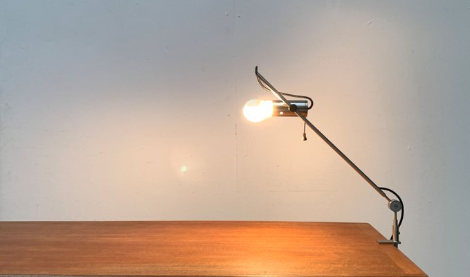 Italian Model 255 Table Clamp Lamp by Tito Agnoli for Oluce 1950s