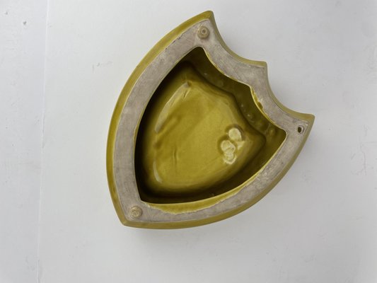 Yellow Glazed Ceramic Ashtray from Moët & Chandon, France, 1990s