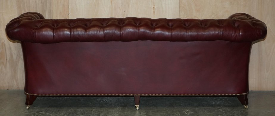 Oxblood chesterfield 2024 sofa second hand