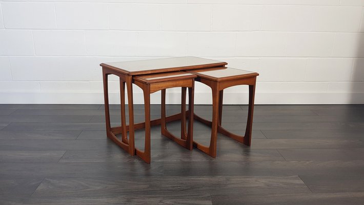 Mid Century Nest of Three Coffee Tables 1960s Set of 3 for sale