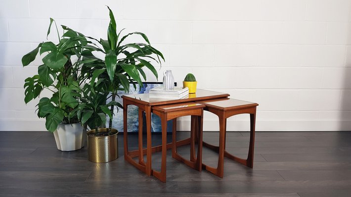 Mid Century Nest of Three Coffee Tables 1960s Set of 3 for sale