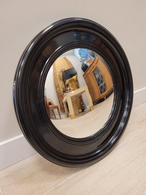 Vintage Convex Spiegel mit lackiertem Rahmen, Frankreich bei